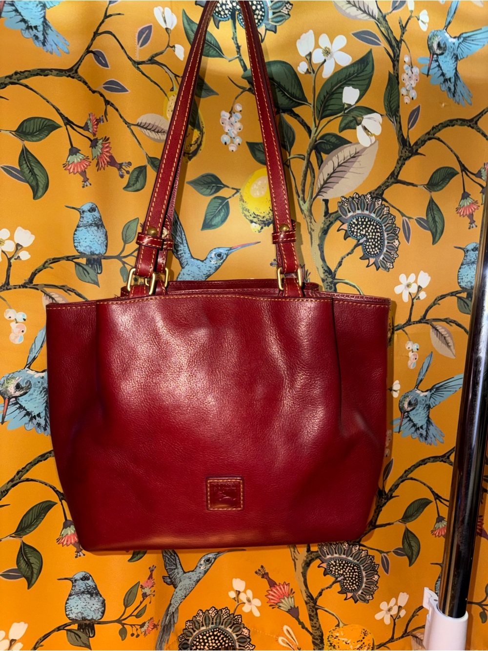 Dooney And Bourke Bordeaux Small Flynn Florentine Leather